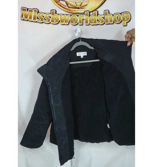 Jones New York Black Winter Coat with Zipper and Side Pockets Size XL - Picture 8 of 8